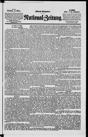 Nationalzeitung vom 31.03.1903