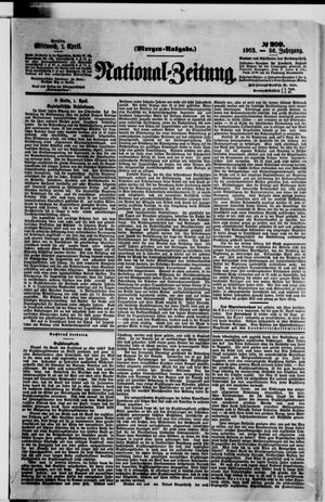 Nationalzeitung vom 01.04.1903