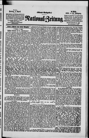 National-Zeitung vom 03.04.1903