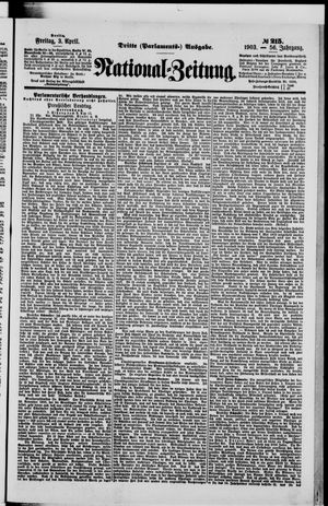 National-Zeitung vom 03.04.1903