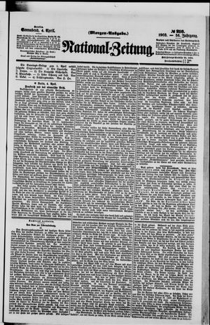 National-Zeitung vom 04.04.1903