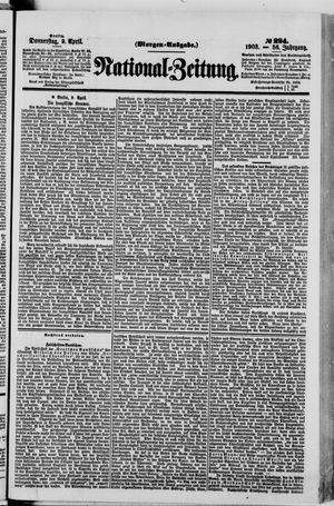Nationalzeitung vom 09.04.1903