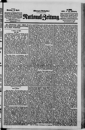 Nationalzeitung vom 12.04.1903