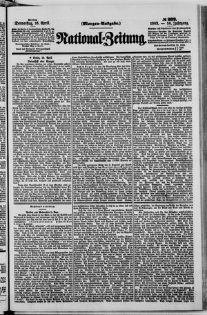 Nationalzeitung vom 16.04.1903
