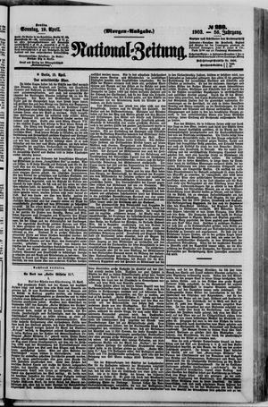 Nationalzeitung vom 19.04.1903