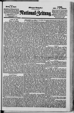 National-Zeitung on Apr 24, 1903