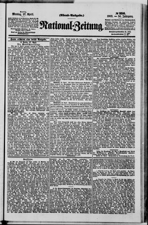 Nationalzeitung on Apr 27, 1903