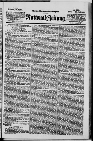 National-Zeitung vom 29.04.1903
