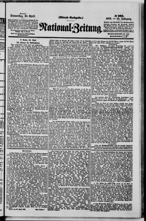 Nationalzeitung vom 30.04.1903