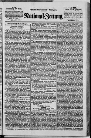 Nationalzeitung vom 30.04.1903
