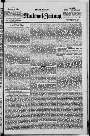 Nationalzeitung vom 11.05.1903