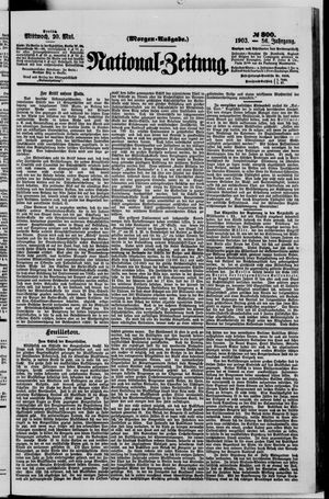 Nationalzeitung vom 20.05.1903