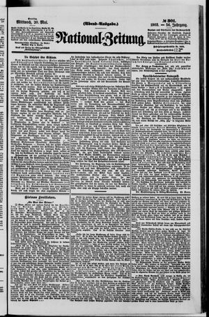 Nationalzeitung on May 20, 1903