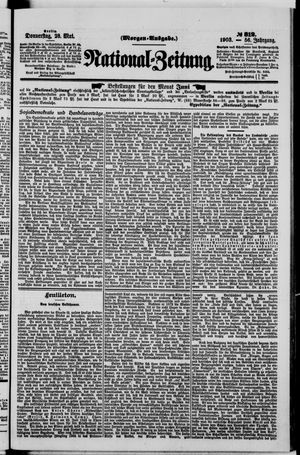 Nationalzeitung on May 28, 1903