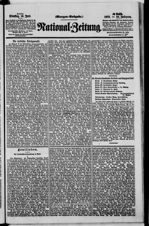 Nationalzeitung vom 16.06.1903