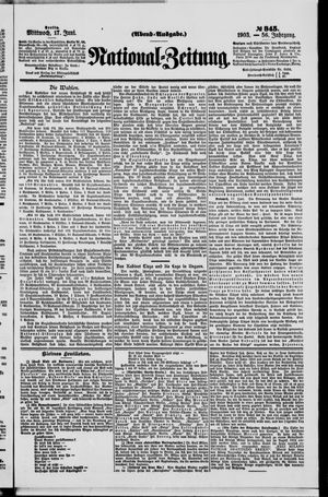 Nationalzeitung vom 17.06.1903