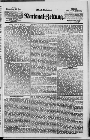 Nationalzeitung on Jun 25, 1903
