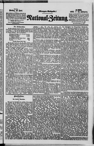 Nationalzeitung vom 26.06.1903