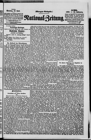 Nationalzeitung vom 28.06.1903