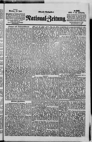 Nationalzeitung on Jun 29, 1903