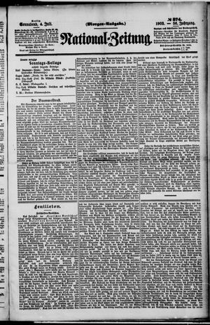 Nationalzeitung vom 04.07.1903