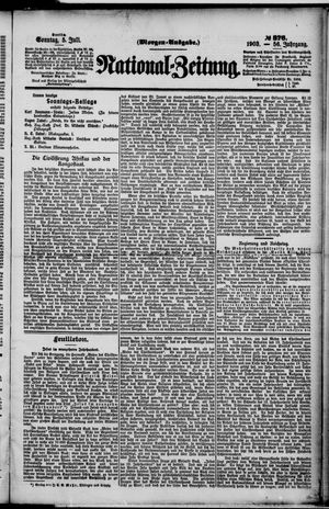 Nationalzeitung vom 05.07.1903