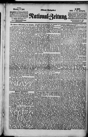 Nationalzeitung on Jul 6, 1903