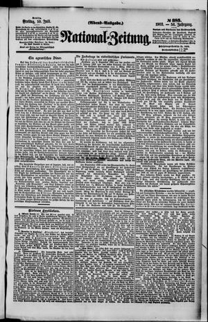 Nationalzeitung on Jul 10, 1903