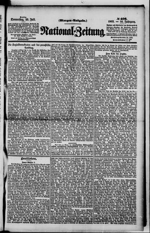 Nationalzeitung vom 23.07.1903