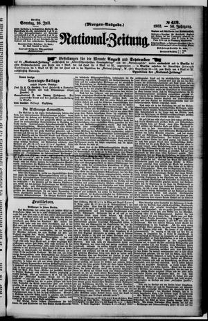 Nationalzeitung vom 26.07.1903