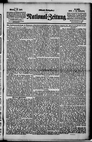 Nationalzeitung vom 27.07.1903