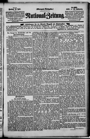 Nationalzeitung vom 31.07.1903