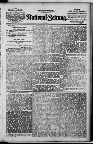Nationalzeitung vom 02.08.1903