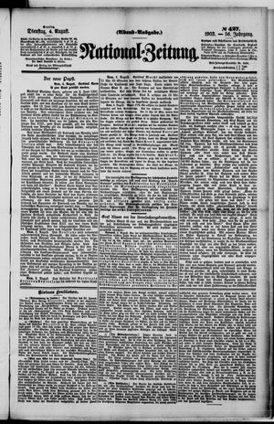 Nationalzeitung vom 04.08.1903