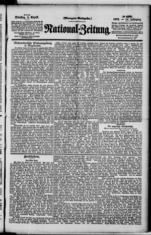 National-Zeitung on Aug 11, 1903
