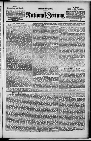 National-Zeitung vom 13.08.1903
