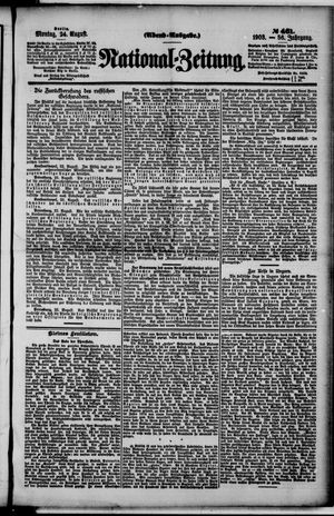 National-Zeitung vom 24.08.1903