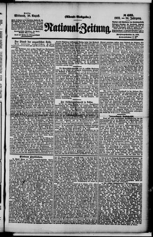 National-Zeitung vom 26.08.1903