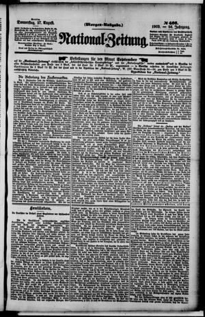 National-Zeitung vom 27.08.1903