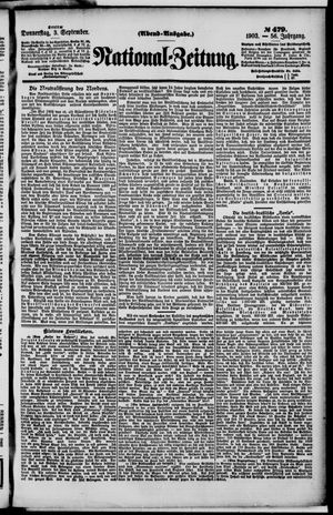 National-Zeitung on Sep 3, 1903