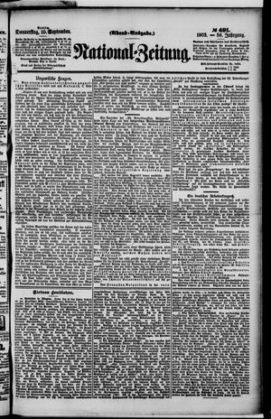 Nationalzeitung vom 10.09.1903