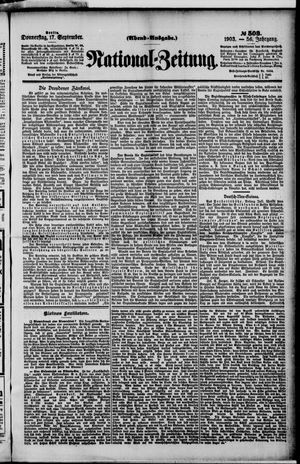 National-Zeitung vom 17.09.1903