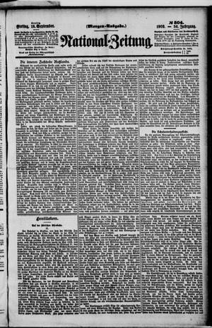National-Zeitung vom 18.09.1903