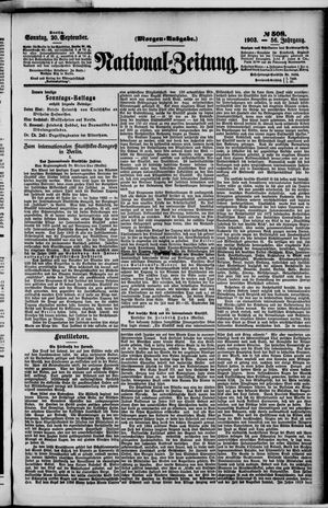 National-Zeitung on Sep 20, 1903