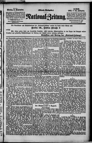 National-Zeitung vom 21.09.1903