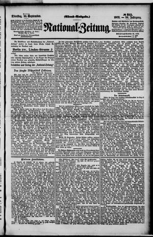 National-Zeitung vom 22.09.1903