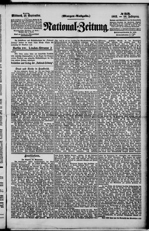 National-Zeitung vom 23.09.1903