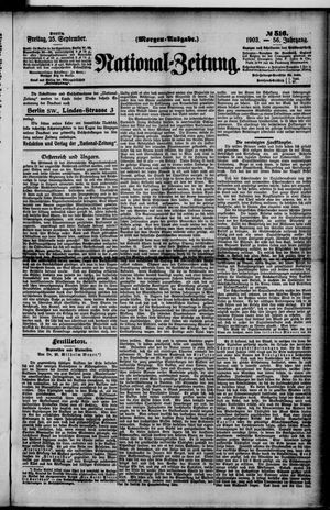 National-Zeitung vom 25.09.1903