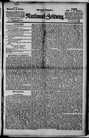 National-Zeitung on Oct 10, 1903