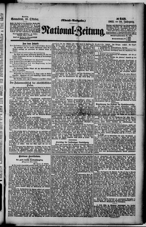 National-Zeitung on Oct 10, 1903